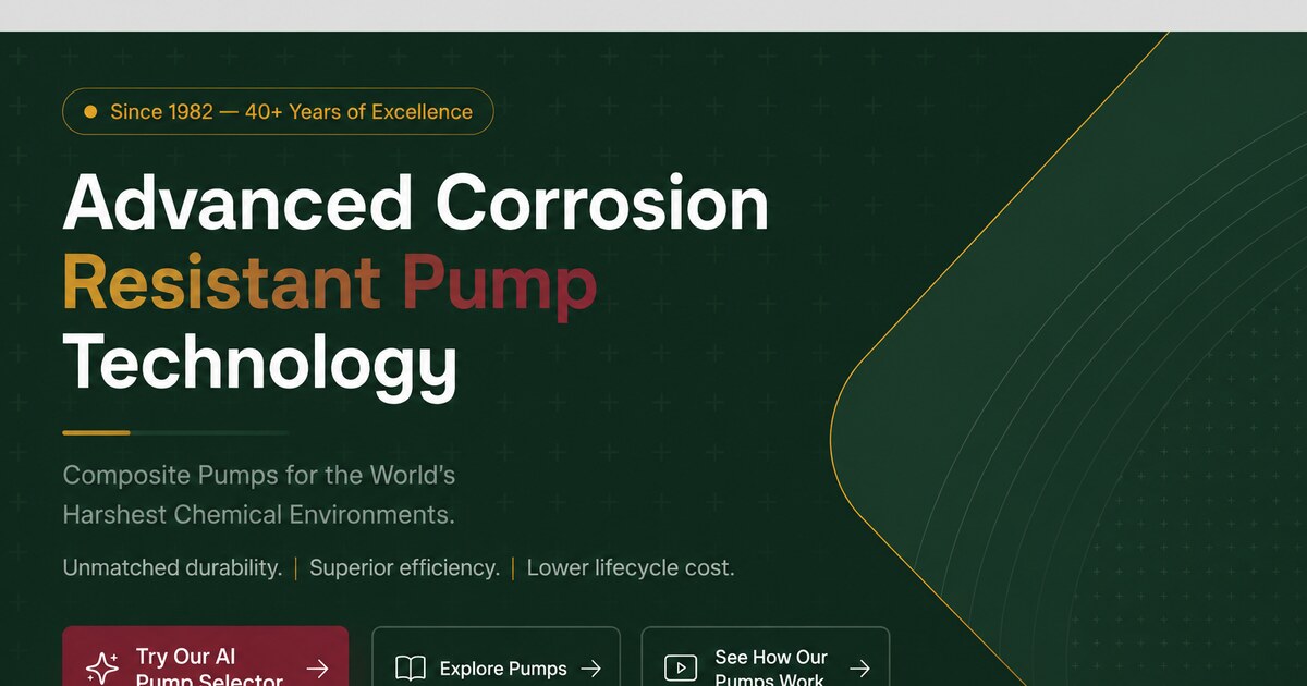 Resicast | Corrosion Resistant Pumping Solutions